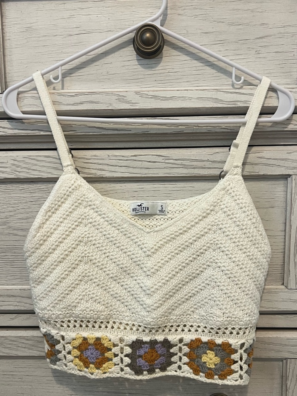 Hollister Boho Crochet Knit Crop Top - Picture 8 of 8